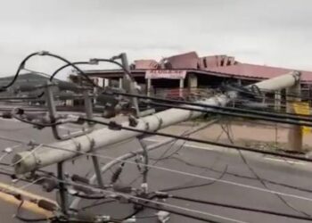 poste caído temporal