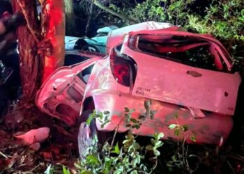 Mulher morre em acidente Balneário Pinhal