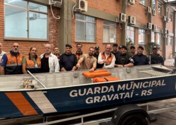Gravataí recebeu brcos da Polícia Federal.
