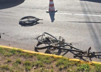 acidente ciclista em Cachoeirinha