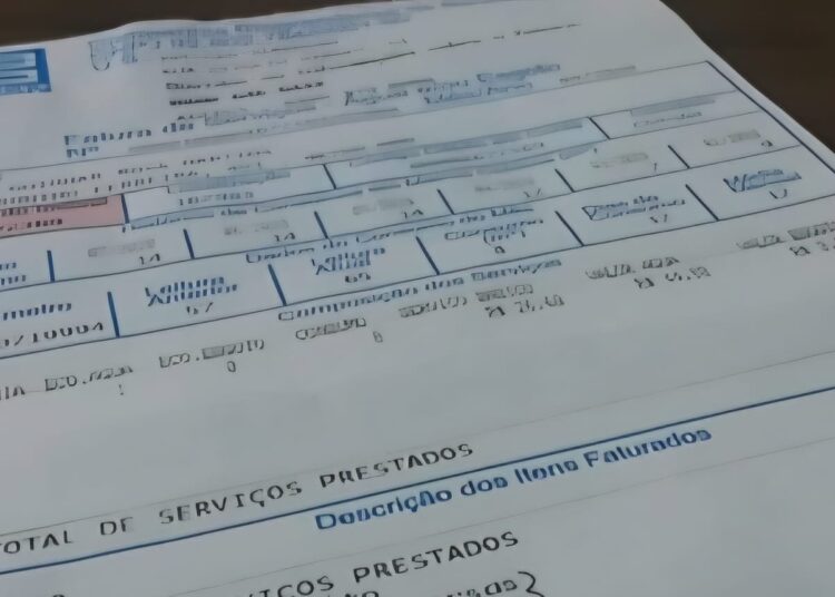 Conta de água Corsan.