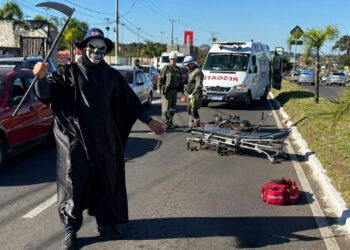 simulado de acidente em Gravataí