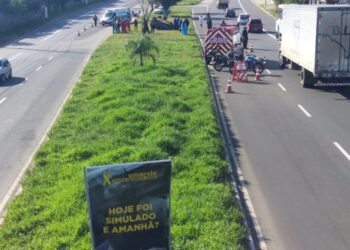 Simulado acidente em Gravataí.