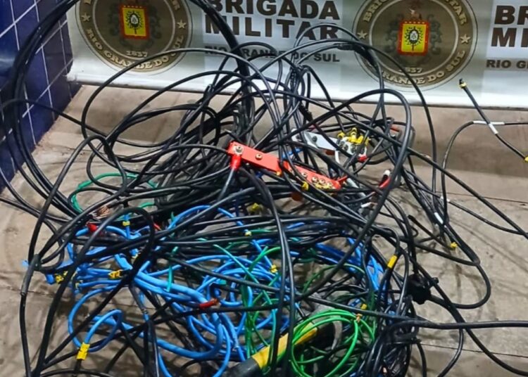 Fios roubados em Gravataí