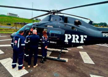 PRF e SAMU transporte médico.