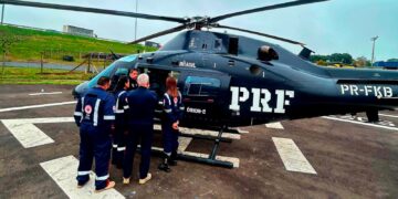 PRF e SAMU transporte médico.