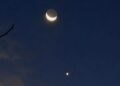 Conjunção da lua e vênus