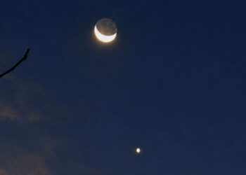 Conjunção da lua e vênus